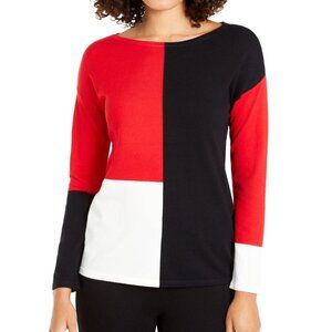 NWT Alfani Colorblock Long Sleeve Tunic